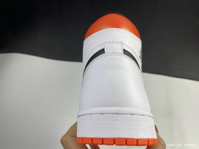 Cheap Husky Jordan Air High 555088-180 Retro 1 Orange Electro 0706